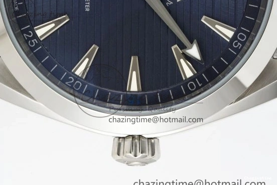 0314 FreshLook Aqua Terra 150M SS JQK 1:1 Best Edition Blue Dial Blue Hand on SS Bracelet A 7831